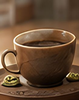 一杯熱咖啡